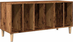 vidaXL - Platenkast - 100x38x48 - cm - bewerkt - hout - oud - houtkleurig