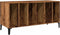vidaXL - Platenkast - 100x38x48 - cm - bewerkt - hout - oud - houtkleurig