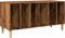 vidaXL - Platenkast - 100x38x48 - cm - bewerkt - hout - oud - houtkleurig