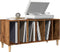 vidaXL - Platenkast - 100x38x48 - cm - bewerkt - hout - oud - houtkleurig