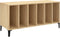 vidaXL - Platenkast - 100x38x48 - cm - bewerkt - hout - sonoma - eikenkleurig