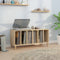vidaXL - Platenkast - 100x38x48 - cm - bewerkt - hout - sonoma - eikenkleurig
