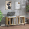 vidaXL - Platenkast - 100x38x48 - cm - bewerkt - hout - sonoma - eikenkleurig
