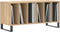 vidaXL - Platenkast - 100x38x48 - cm - bewerkt - hout - sonoma - eikenkleurig