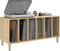 vidaXL - Platenkast - 100x38x48 - cm - bewerkt - hout - sonoma - eikenkleurig