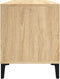 vidaXL - Platenkast - 100x38x48 - cm - bewerkt - hout - sonoma - eikenkleurig