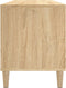 vidaXL - Platenkast - 100x38x48 - cm - bewerkt - hout - sonoma - eikenkleurig