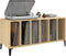 vidaXL - Platenkast - 100x38x48 - cm - bewerkt - hout - sonoma - eikenkleurig