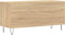 vidaXL - Platenkast - 100x38x48 - cm - bewerkt - hout - sonoma - eikenkleurig