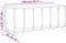 vidaXL - Platenkast - 100x38x48 - cm - bewerkt - hout - wit