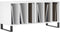 vidaXL - Platenkast - 100x38x48 - cm - bewerkt - hout - wit
