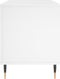 vidaXL - Platenkast - 100x38x48 - cm - bewerkt - hout - wit
