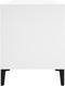 vidaXL - Platenkast - 100x38x48 - cm - bewerkt - hout - wit
