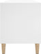 vidaXL - Platenkast - 100x38x48 - cm - bewerkt - hout - wit