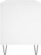 vidaXL - Platenkast - 100x38x48 - cm - bewerkt - hout - wit