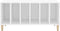 vidaXL - Platenkast - 100x38x48 - cm - bewerkt - hout - wit