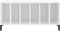 vidaXL - Platenkast - 100x38x48 - cm - bewerkt - hout - wit