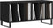 vidaXL - Platenkast - 100x38x48 - cm - bewerkt - hout - zwart