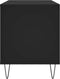 vidaXL - Platenkast - 100x38x48 - cm - bewerkt - hout - zwart