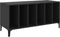 vidaXL - Platenkast - 100x38x48 - cm - bewerkt - hout - zwart