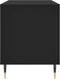 vidaXL - Platenkast - 100x38x48 - cm - bewerkt - hout - zwart