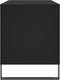 vidaXL - Platenkast - 100x38x48 - cm - bewerkt - hout - zwart