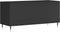 vidaXL - Platenkast - 100x38x48 - cm - bewerkt - hout - zwart