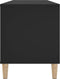 vidaXL - Platenkast - 100x38x48 - cm - bewerkt - hout - zwart