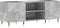 vidaXL - Platenkast - 121x38x48 - cm - bewerkt - hout - betongrijs