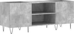 vidaXL - Platenkast - 121x38x48 - cm - bewerkt - hout - betongrijs