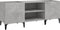 vidaXL - Platenkast - 121x38x48 - cm - bewerkt - hout - betongrijs