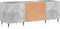 vidaXL - Platenkast - 121x38x48 - cm - bewerkt - hout - betongrijs