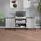 vidaXL - Platenkast - 121x38x48 - cm - bewerkt - hout - betongrijs