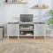 vidaXL - Platenkast - 121x38x48 - cm - bewerkt - hout - betongrijs