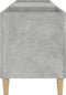 vidaXL - Platenkast - 121x38x48 - cm - bewerkt - hout - betongrijs
