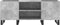 vidaXL - Platenkast - 121x38x48 - cm - bewerkt - hout - betongrijs