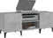 vidaXL - Platenkast - 121x38x48 - cm - bewerkt - hout - betongrijs
