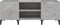 vidaXL - Platenkast - 121x38x48 - cm - bewerkt - hout - betongrijs
