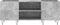 vidaXL - Platenkast - 121x38x48 - cm - bewerkt - hout - betongrijs