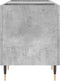 vidaXL - Platenkast - 121x38x48 - cm - bewerkt - hout - betongrijs
