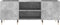 vidaXL - Platenkast - 121x38x48 - cm - bewerkt - hout - betongrijs