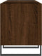 vidaXL - Platenkast - 121x38x48 - cm - bewerkt - hout - bruin - eikenkleur