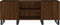 vidaXL - Platenkast - 121x38x48 - cm - bewerkt - hout - bruin - eikenkleur