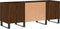 vidaXL - Platenkast - 121x38x48 - cm - bewerkt - hout - bruin - eikenkleur