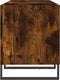vidaXL - Platenkast - 121x38x48 - cm - bewerkt - hout - gerookt - eikenkleurig