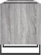 vidaXL - Platenkast - 121x38x48 - cm - bewerkt - hout - grijs - sonoma - eikenkleurig