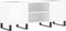 vidaXL - Platenkast - 121x38x48 - cm - bewerkt - hout - hoogglans - wit