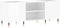 vidaXL - Platenkast - 121x38x48 - cm - bewerkt - hout - hoogglans - wit