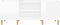 vidaXL - Platenkast - 121x38x48 - cm - bewerkt - hout - hoogglans - wit