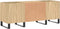 vidaXL - Platenkast - 121x38x48 - cm - bewerkt - hout - sonoma - eikenkleurig